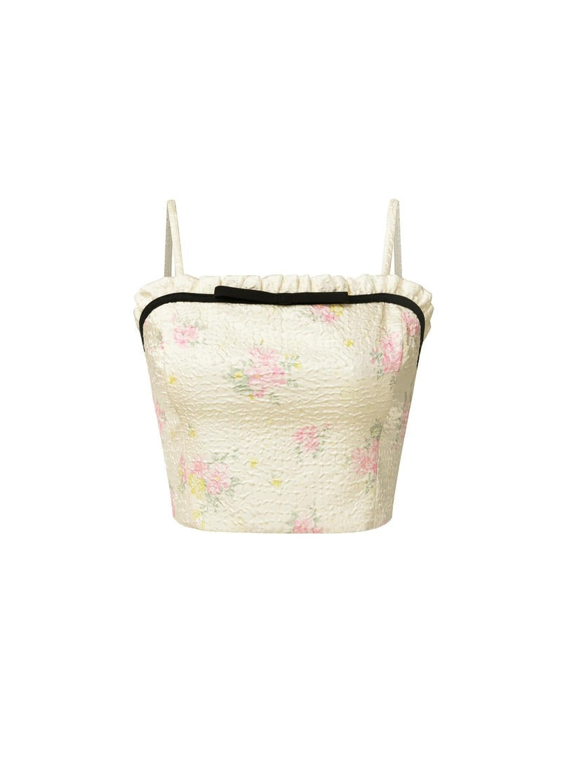 Printed Jacquard Top