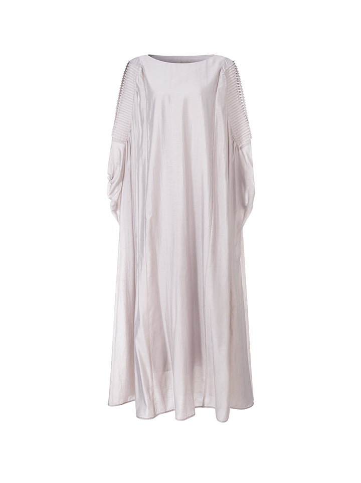 cold shoulder with pleats kaftan