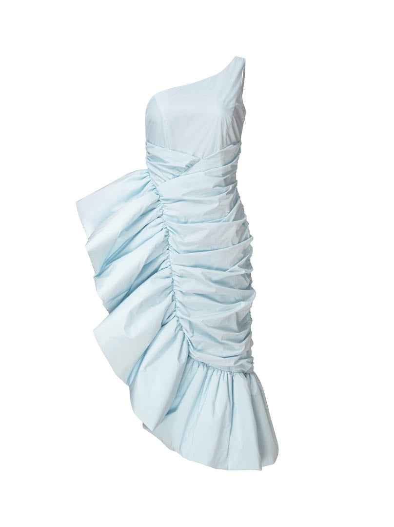 Blue Taffeta Dress