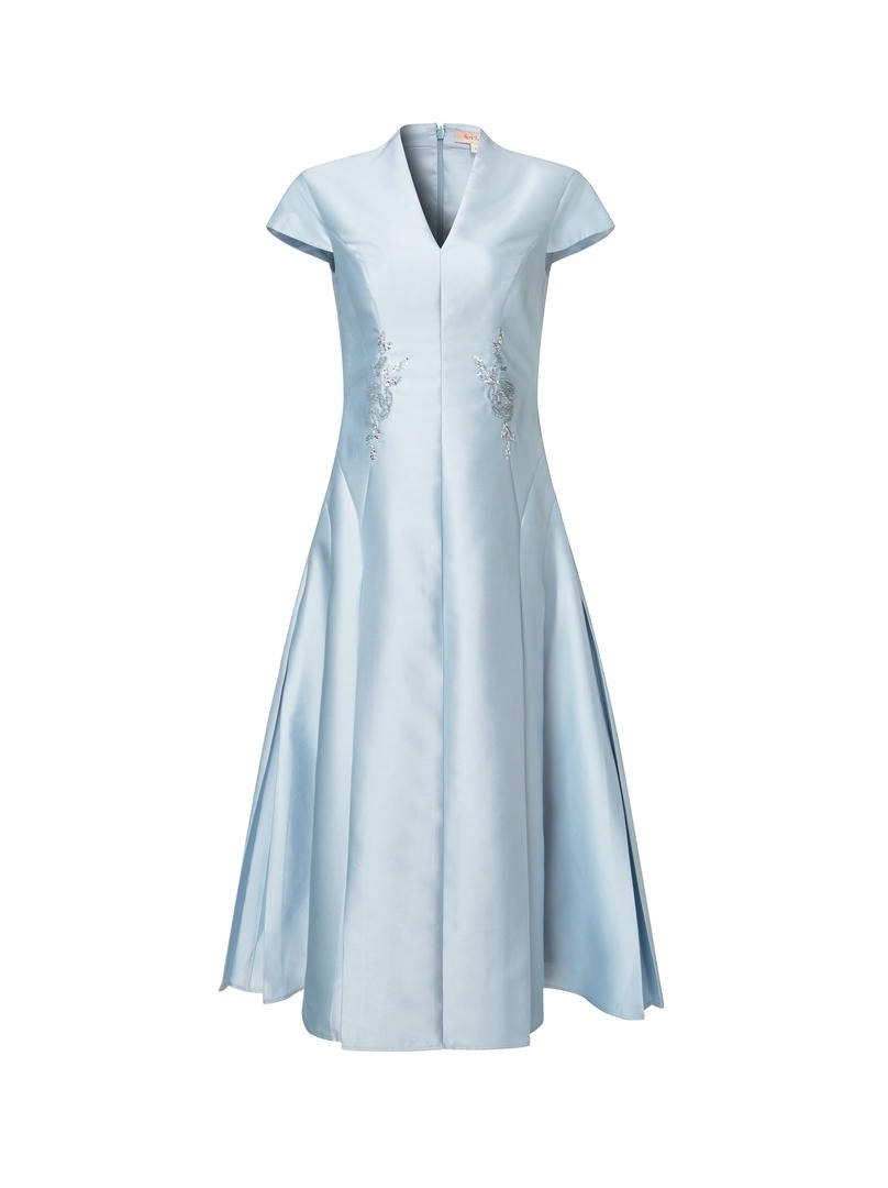Azure Charm Midi Dress