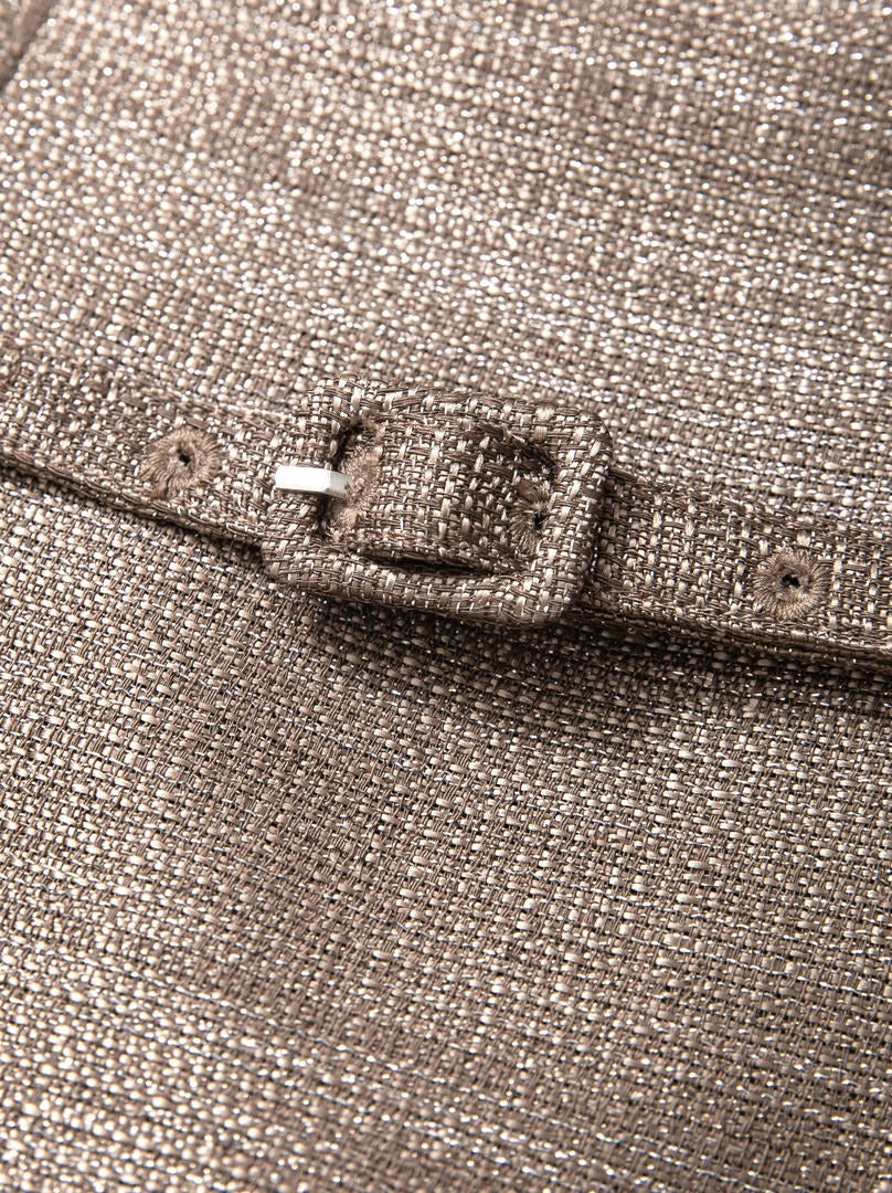 Gold Jacquard Dress