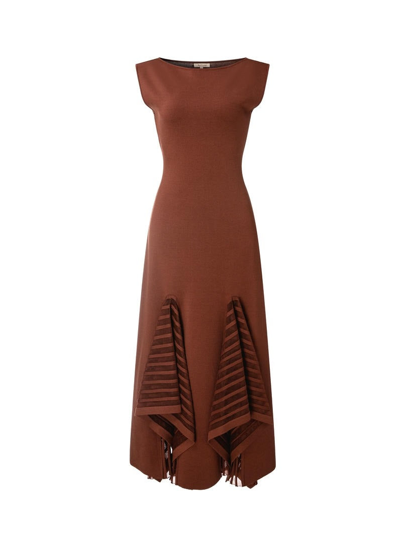 Brown Knit Dress
