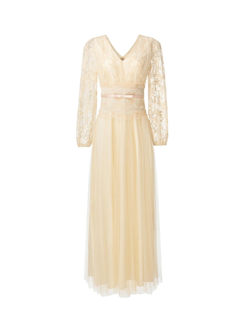 Sand Lace Maxi Dress