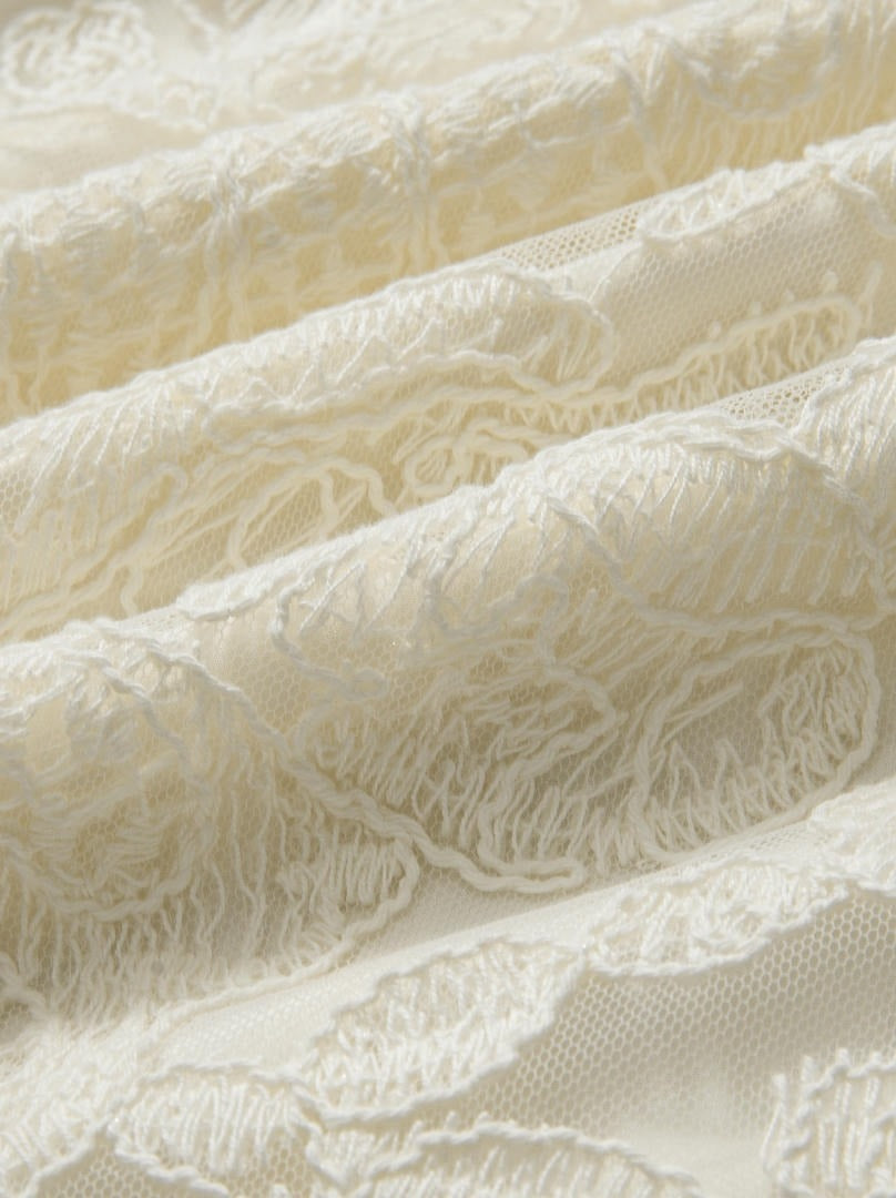 Cream Lace Maxi Dress