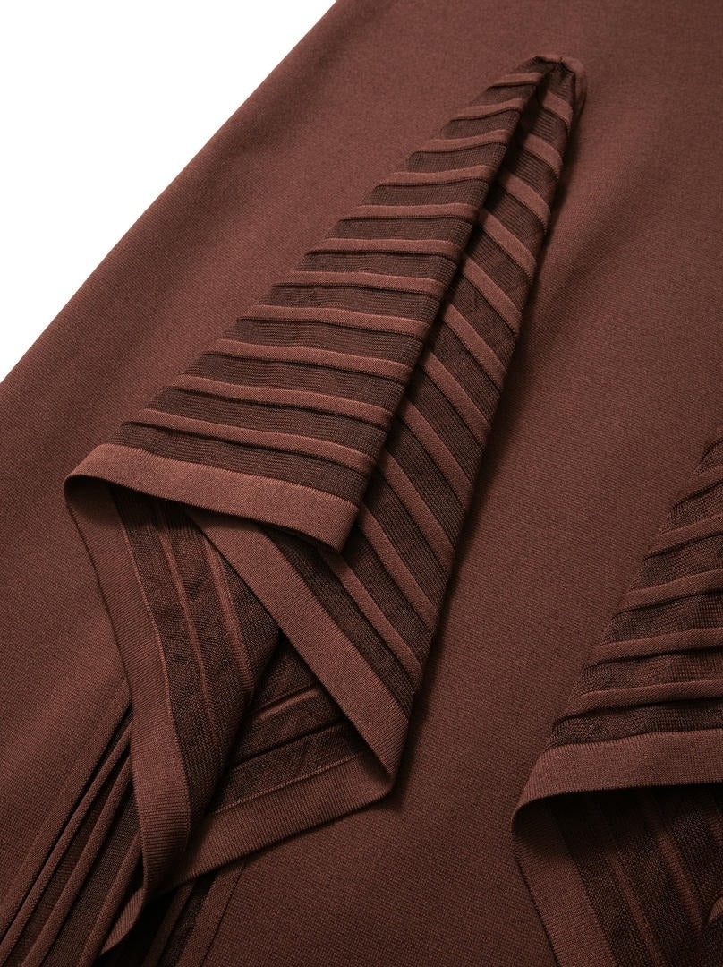 Brown Knit Dress