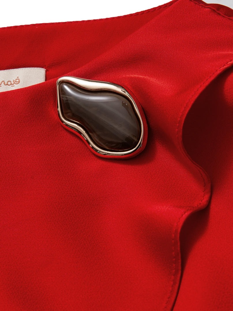 Red Cape Dress
