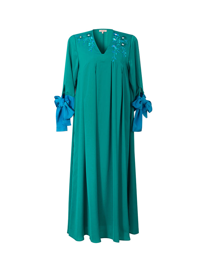 Embellished V Neck Kaftan