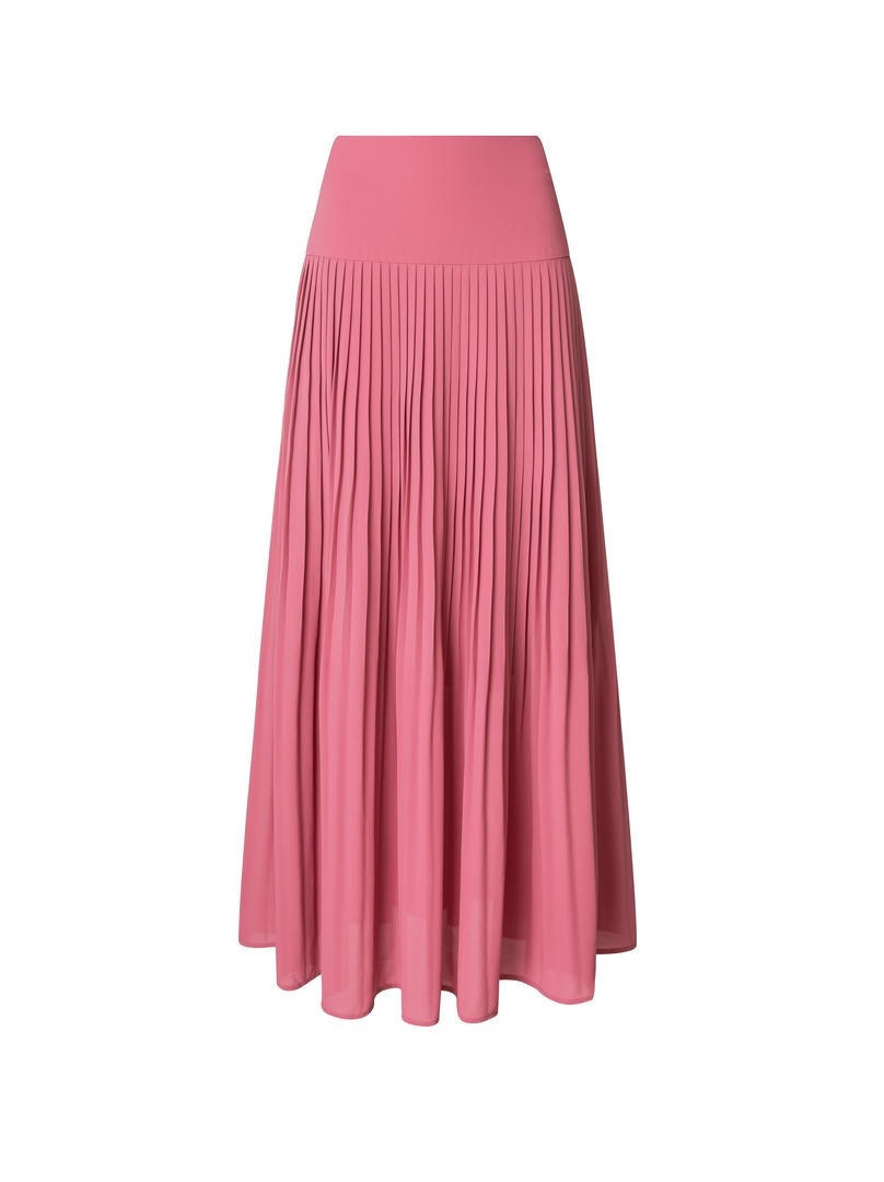 Pleated Maxi Skirt