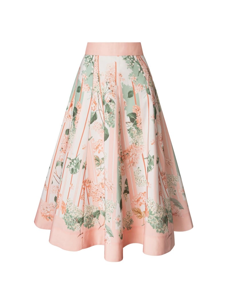 Floral Stripe Skirt