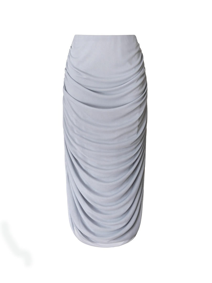 Draped Jersey Skirt