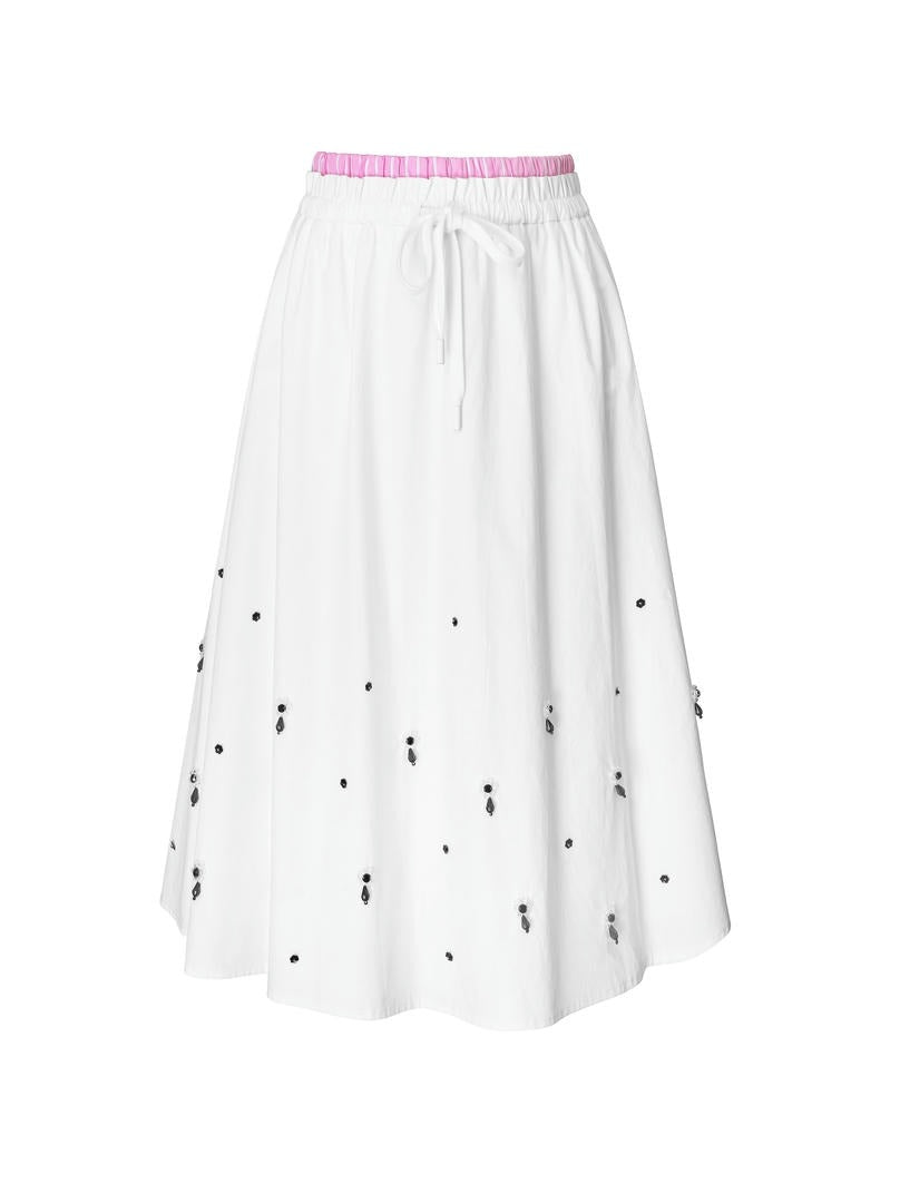 EMBELLISHED MIDI SKIRT