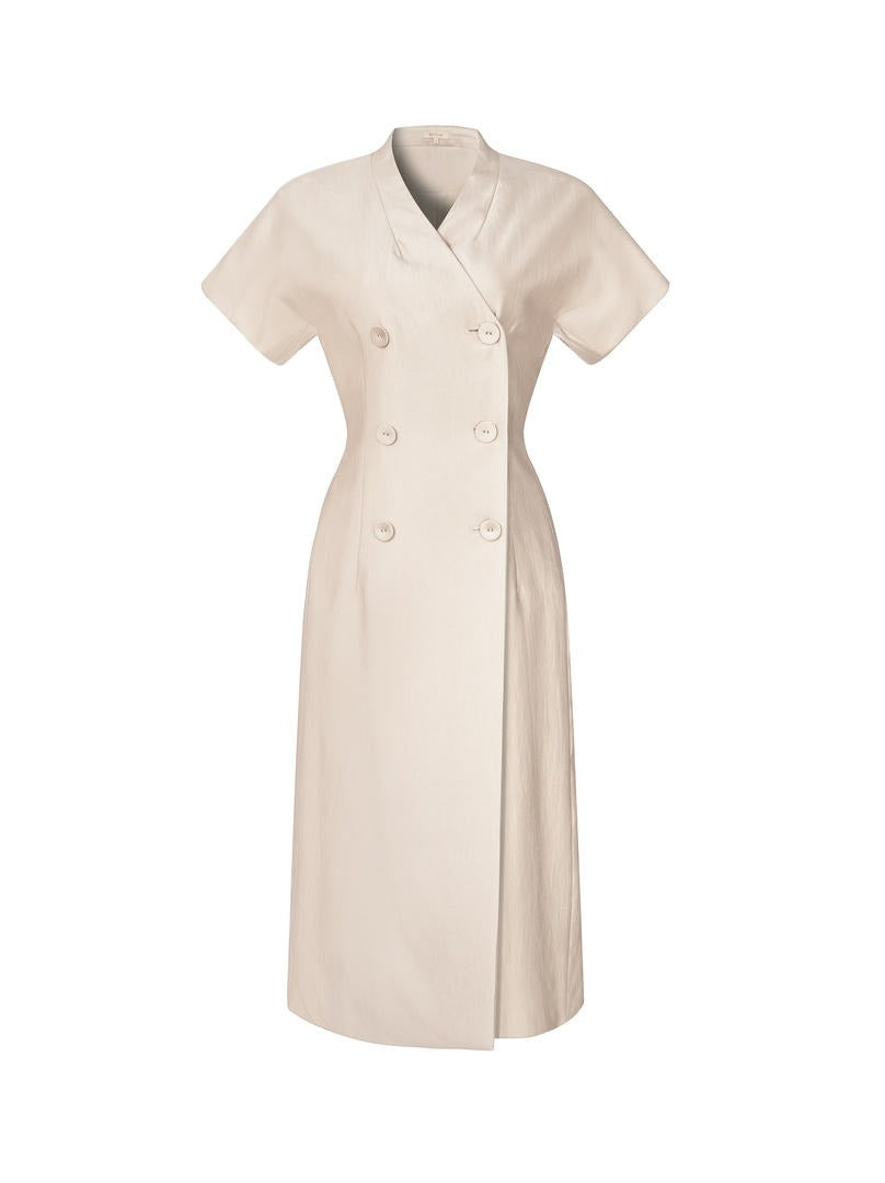 Tailored Crepe Pencil Dress