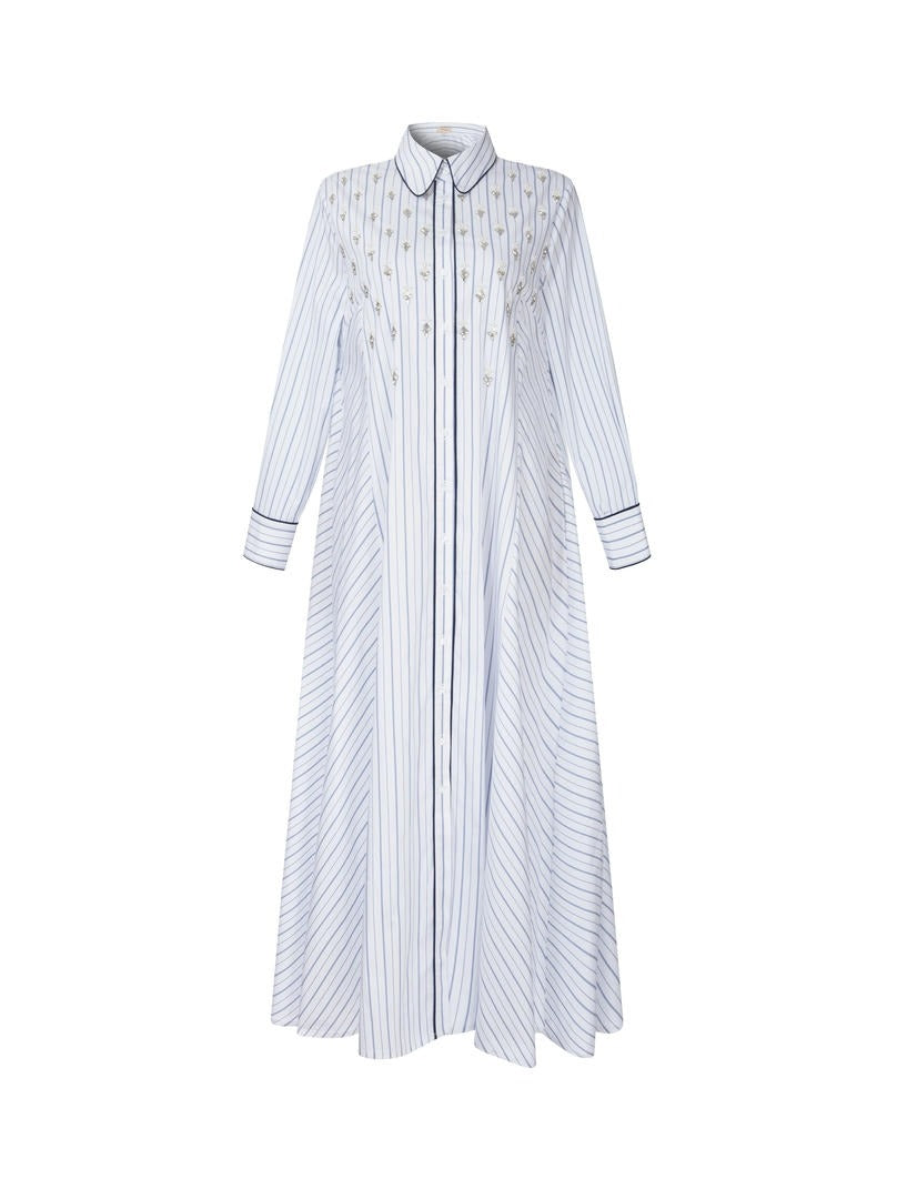 Striped Cotton Kaftan