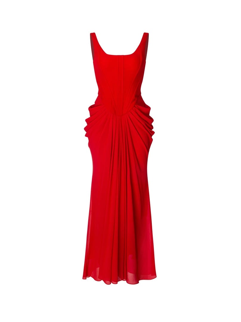 Pleated Maxi Dress