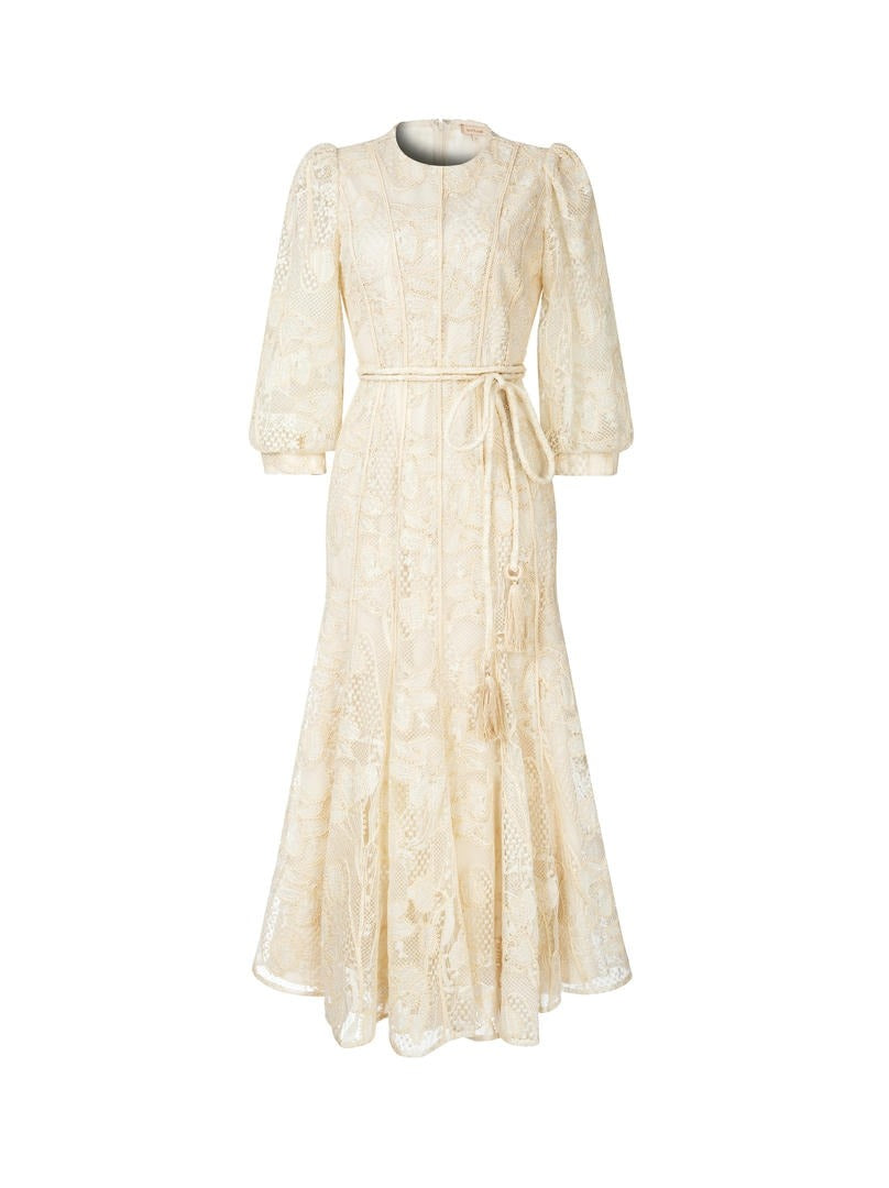 Cream Lace Maxi