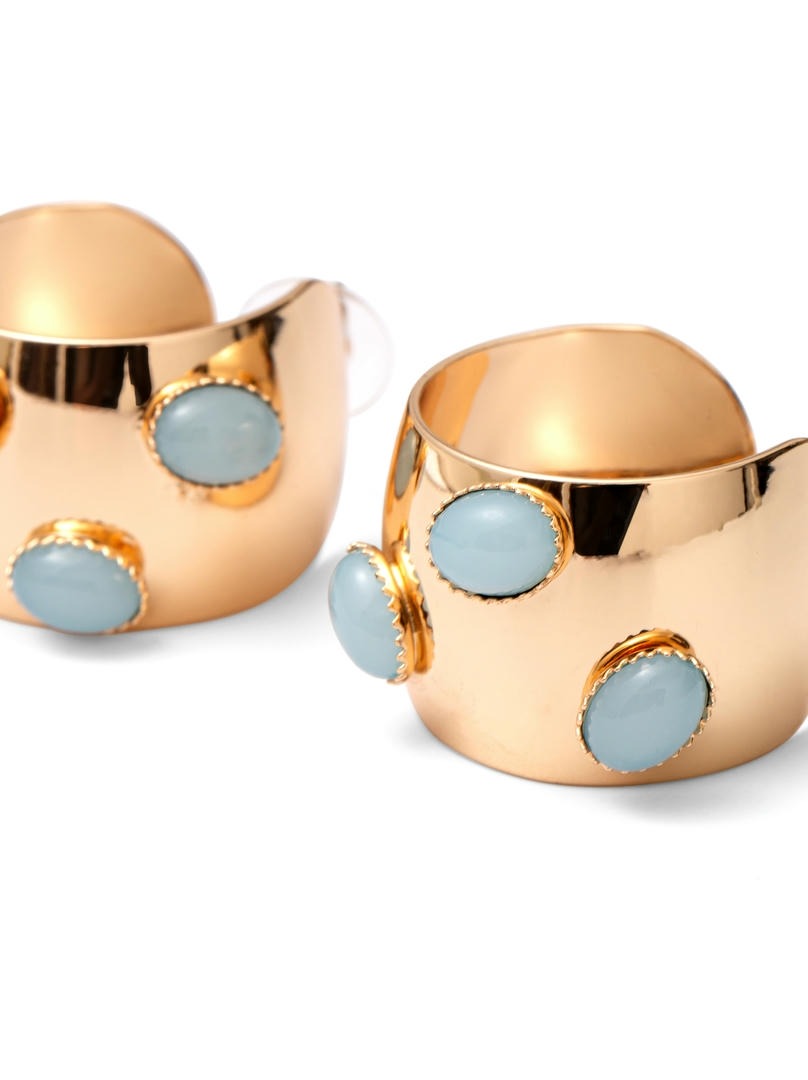 Turquoise Hoops
