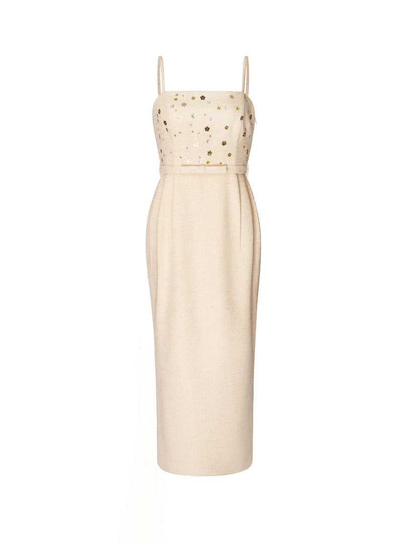 Belted Tweed Dress