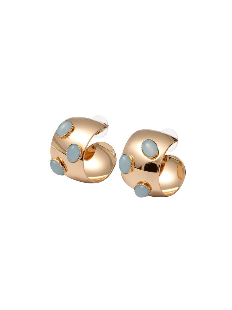 Turquoise Hoops