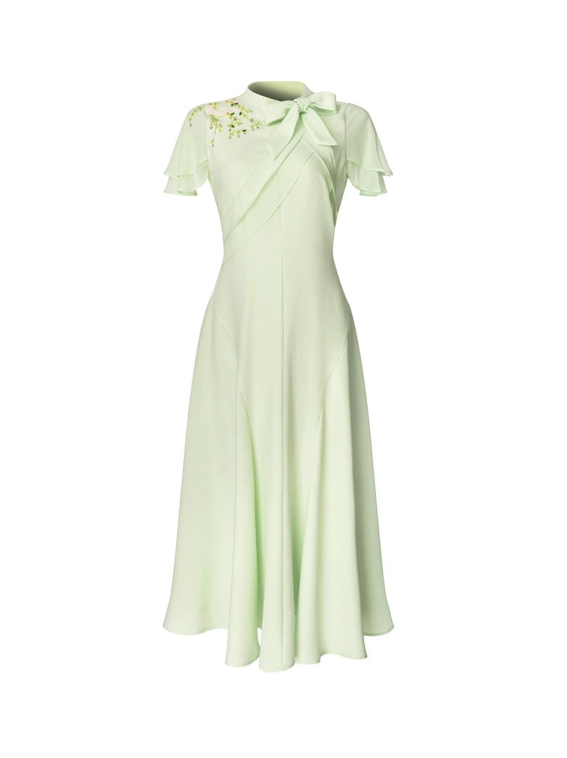 EMBELLISHED MIDI DRESS