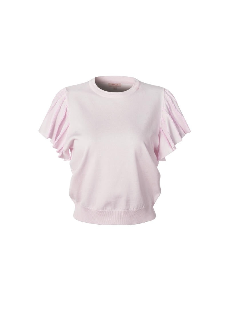 Ruffle Short Sleeves Top