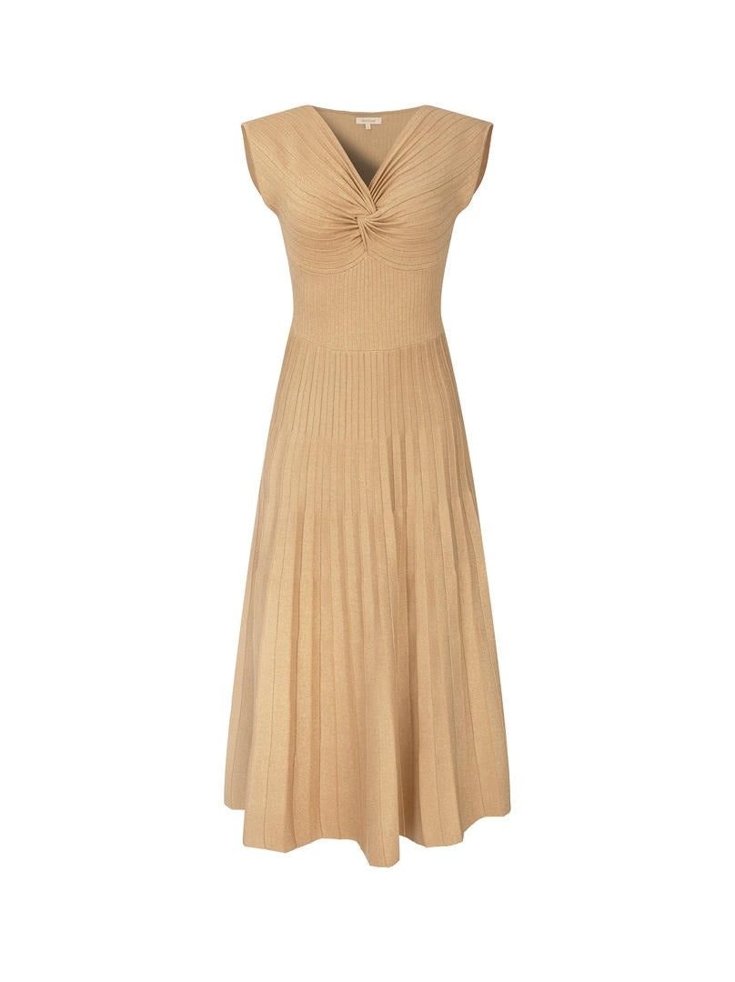 Gold Knit Dress
