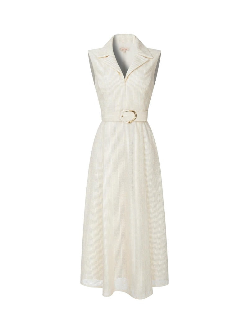 Lapelled Lace Dress