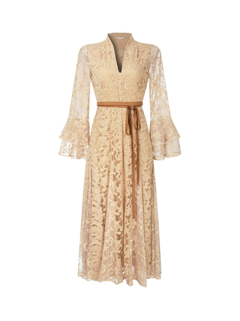 Sand Lace Dress