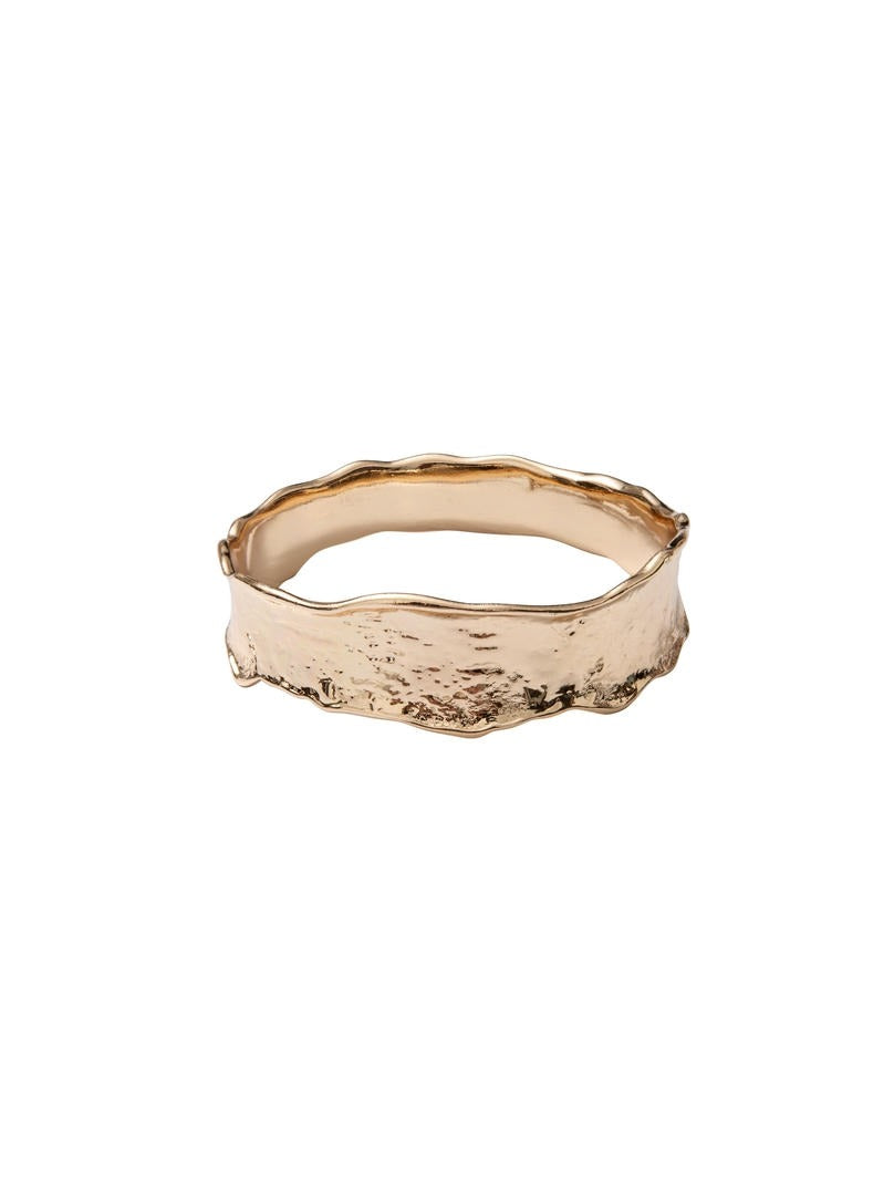 Textured Gold Bangle