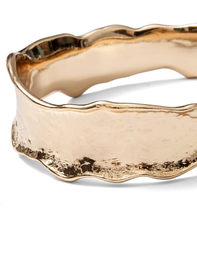 Textured Gold Bangle