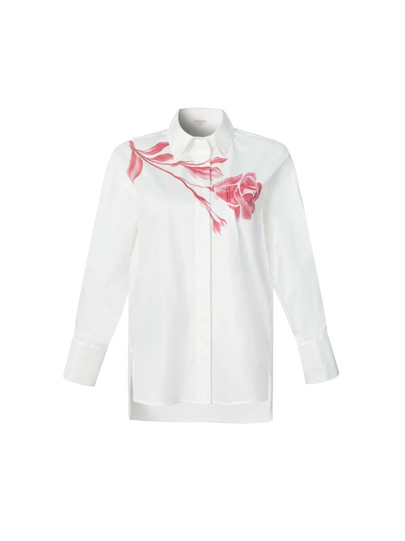Floral Cotton Poplin Shirt