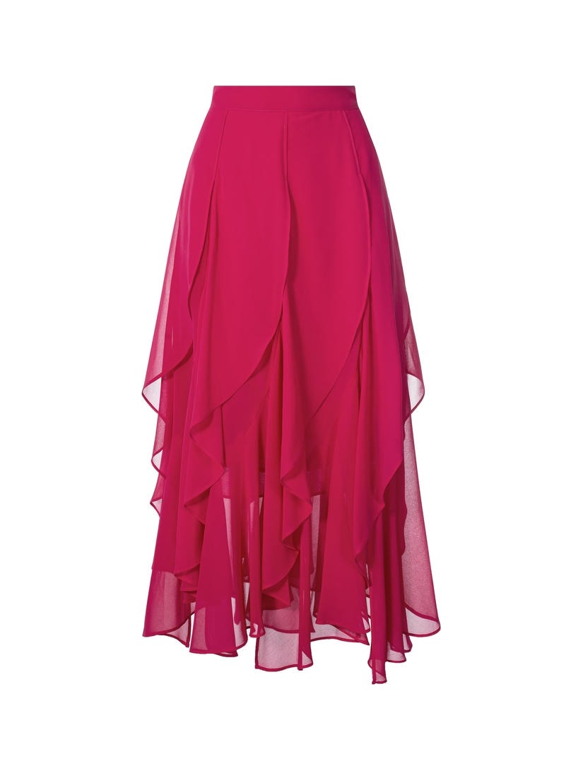 chiffon ruffles skirt