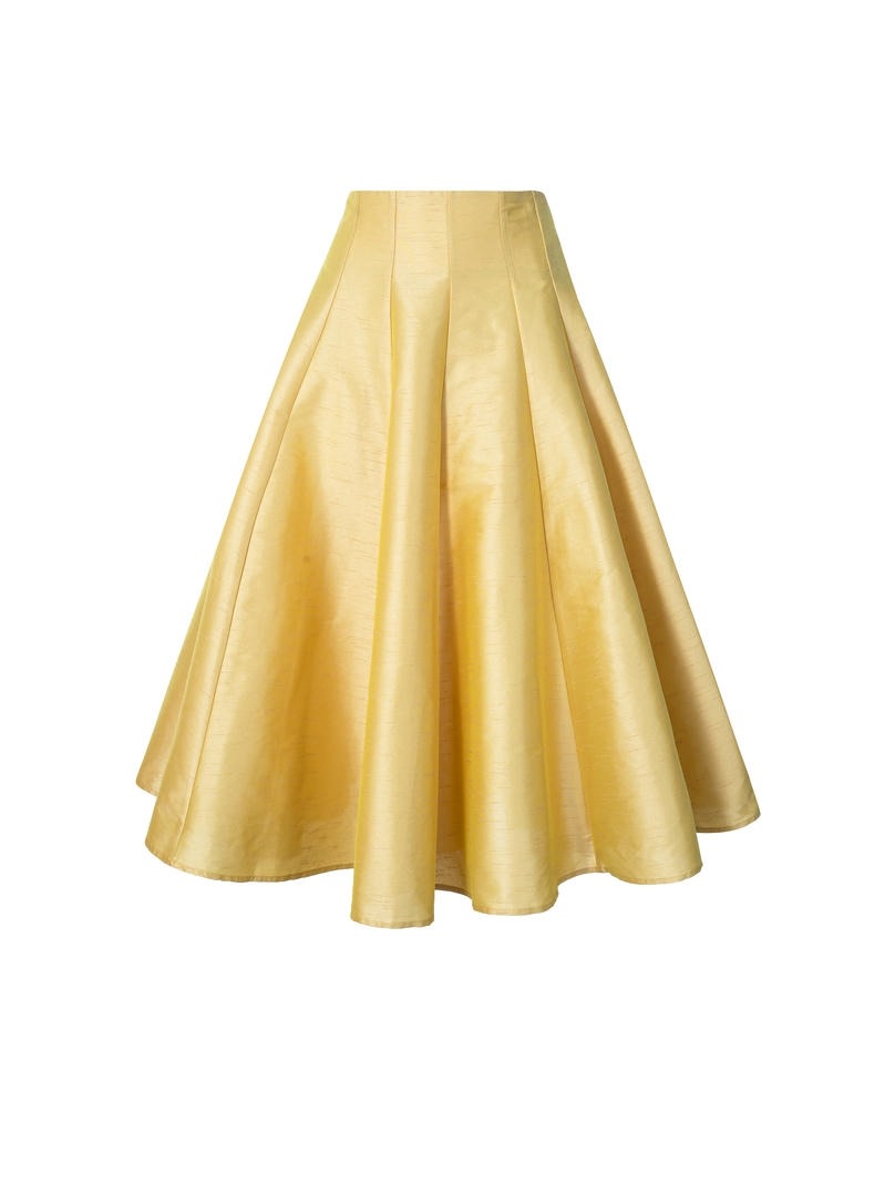 Gold A-Line Skirt