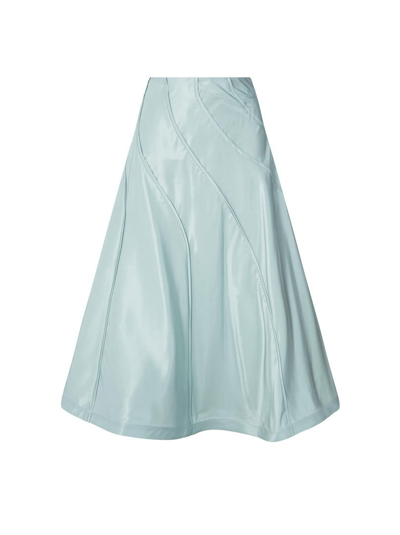 A-line taffeta skirt