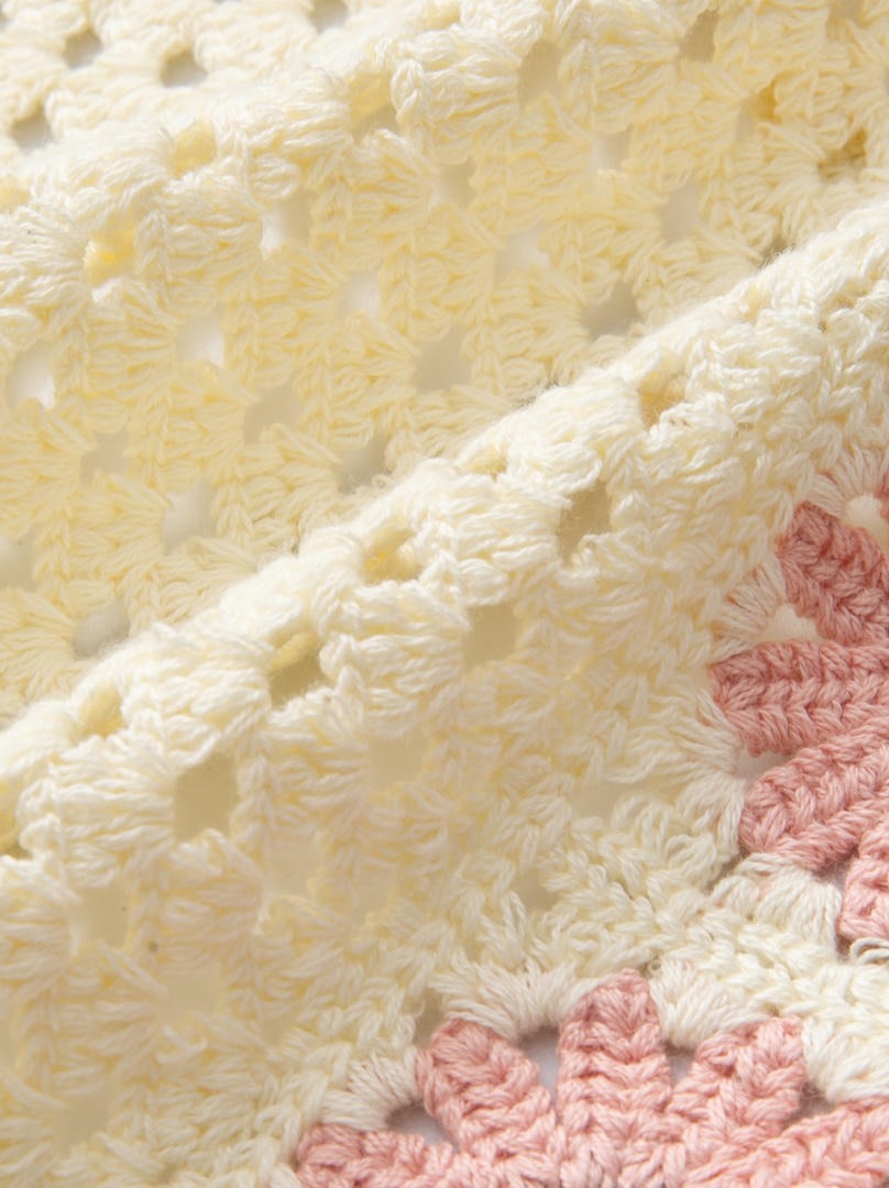 Floral Tassel Scarf