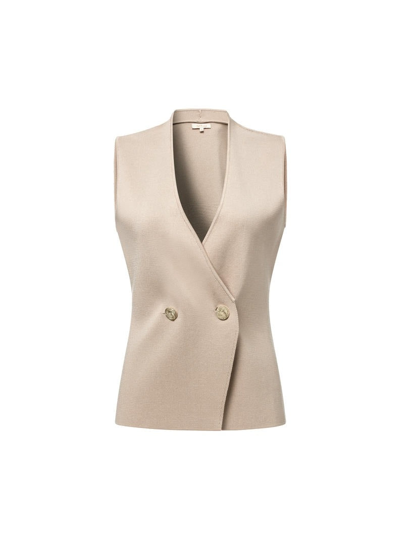 Buttoned Knitted Vest
