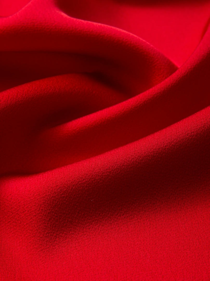 Crimson Satin Dress