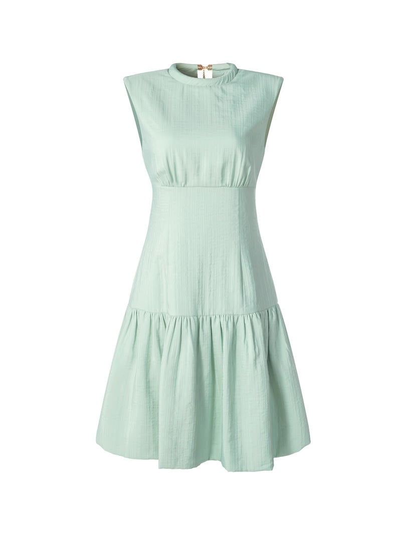 Ruffle Charm Corset Midi Dress