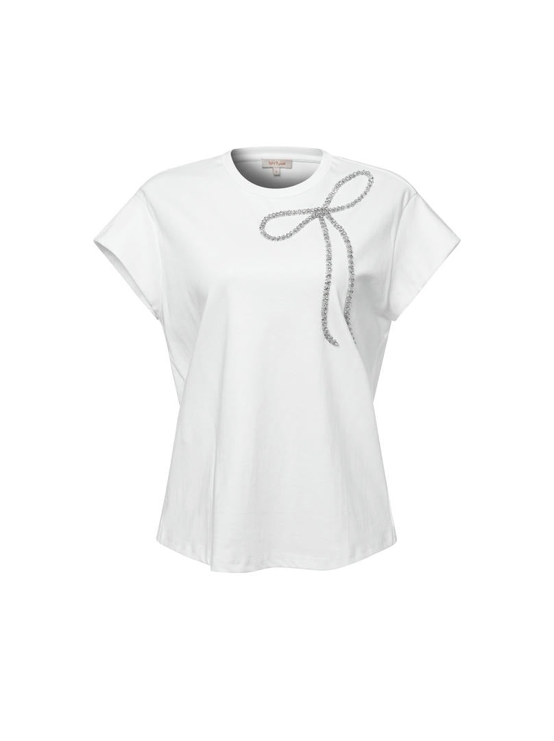 Bow-Embellished T-Shirt