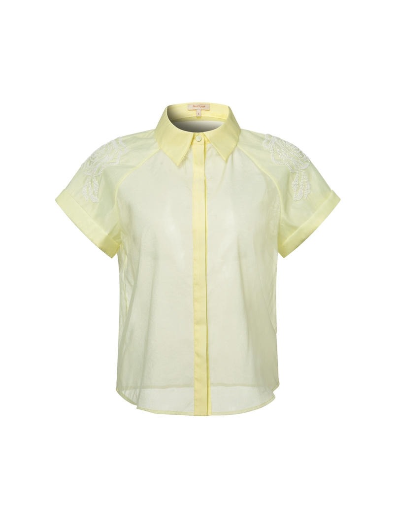 Embellished Organza Shirt