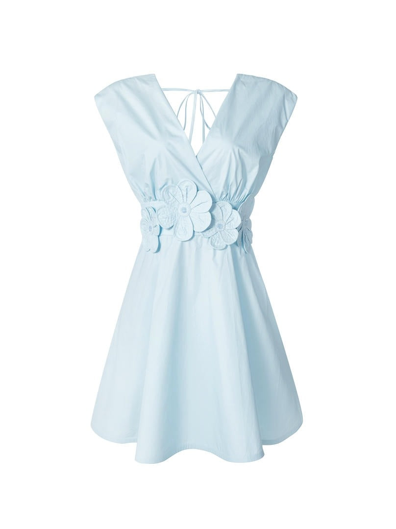 3D flower applique dress