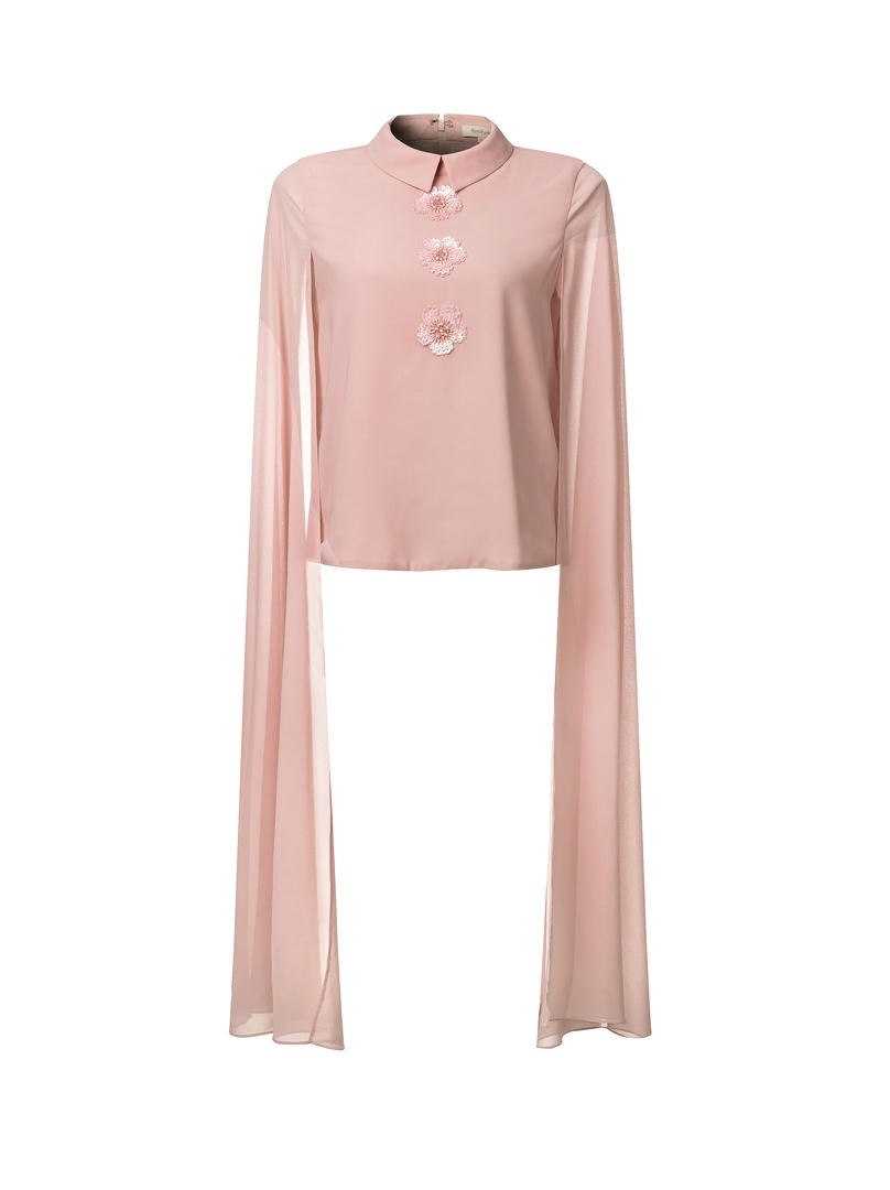unique maxi sleeves shirt