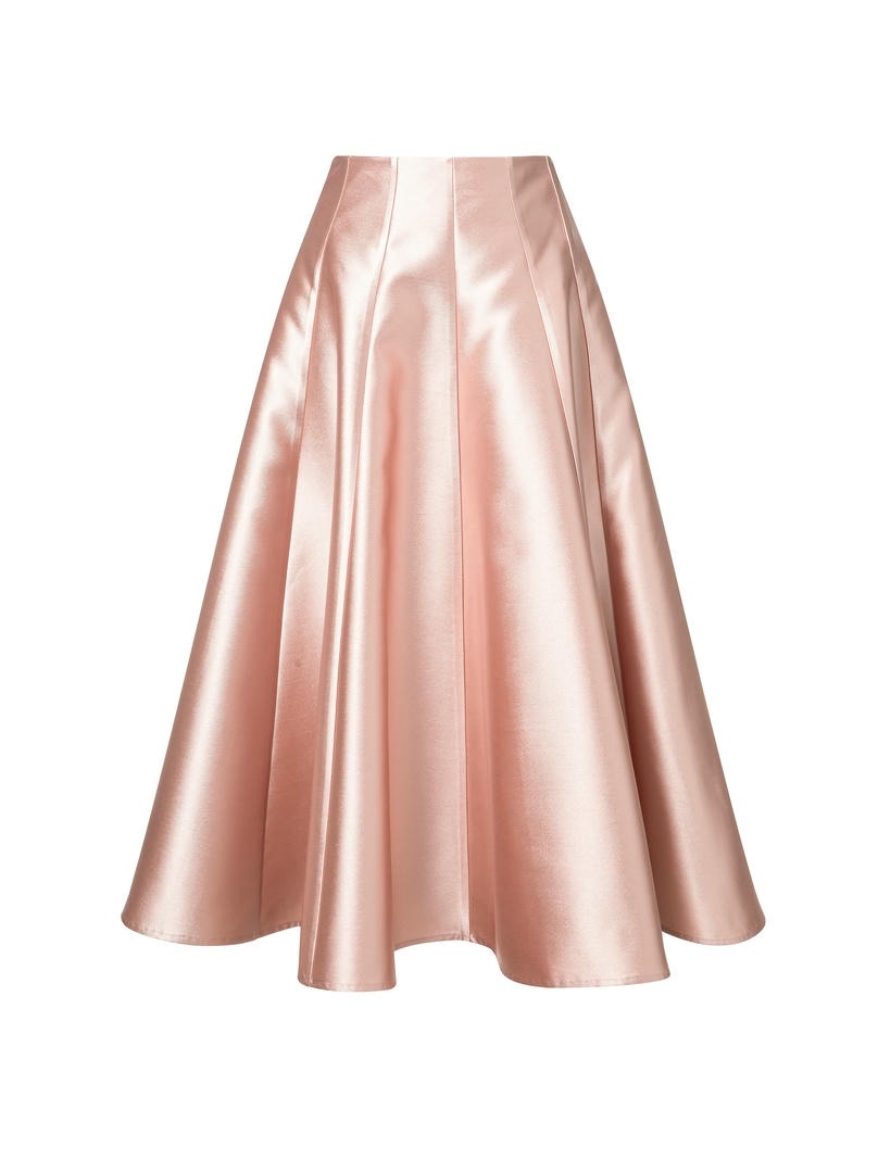 A-Line Satin Skirt