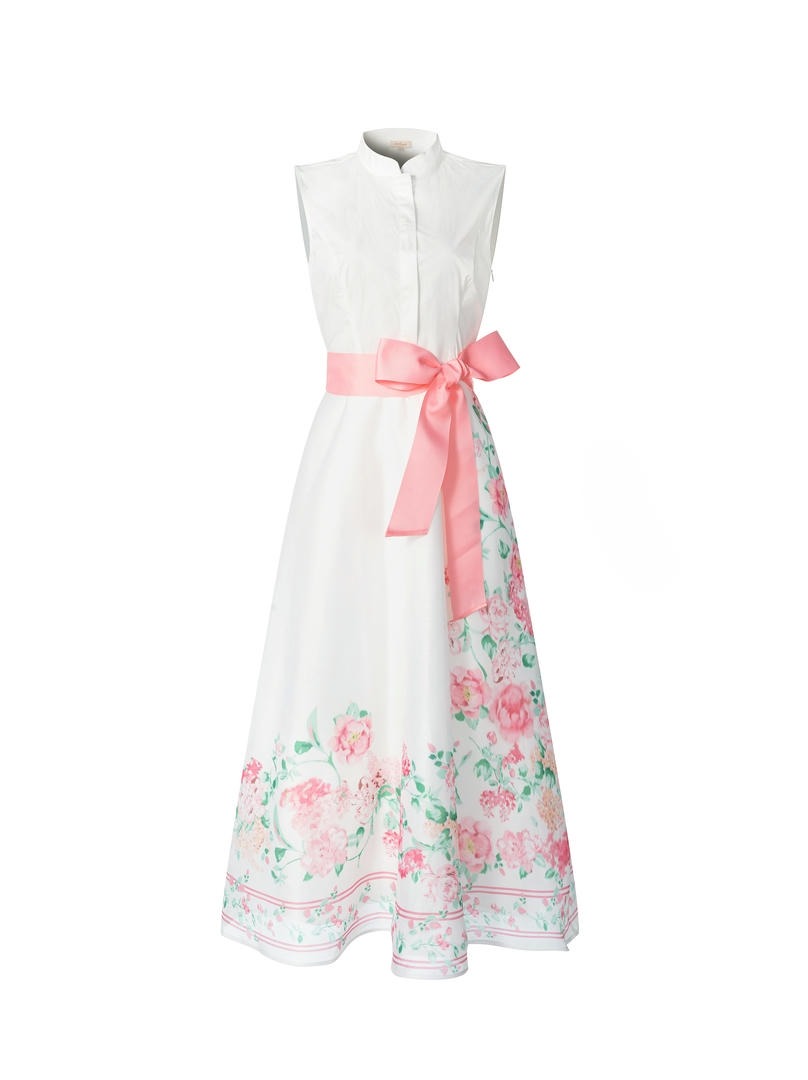 Floral print organza dress