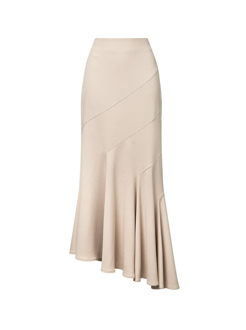 Fit and Flair Asymmetric Skirt