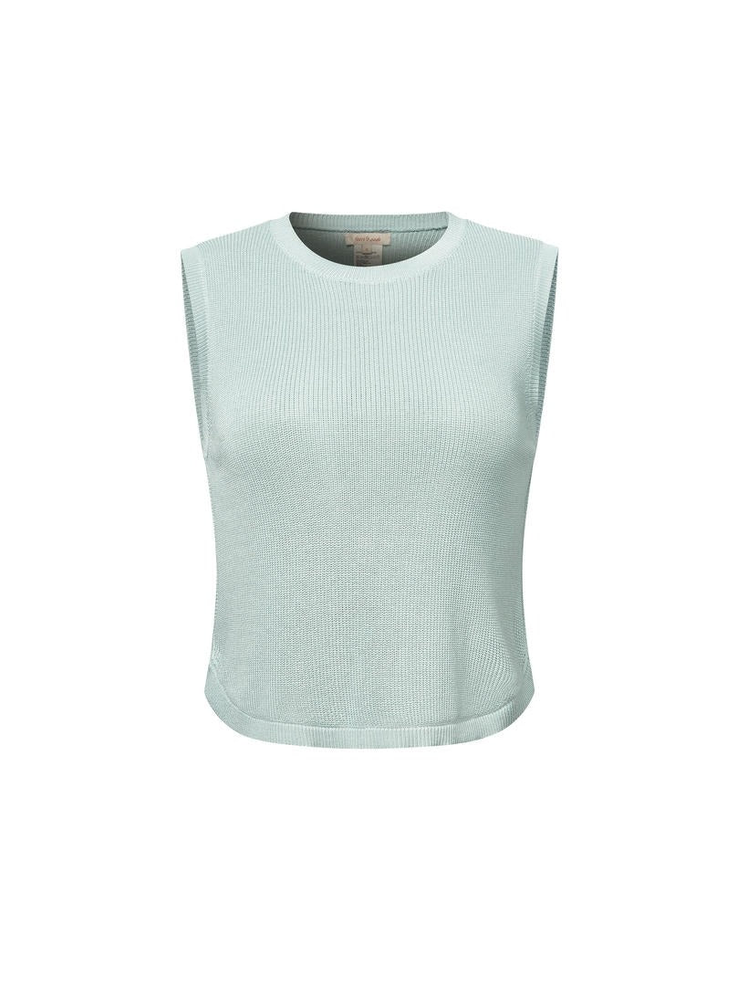 Rounded Hem Knitted Top