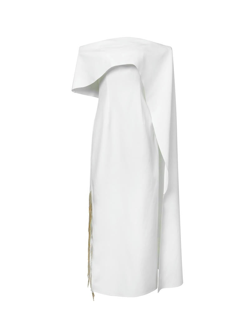 Embellished fringes detail dress