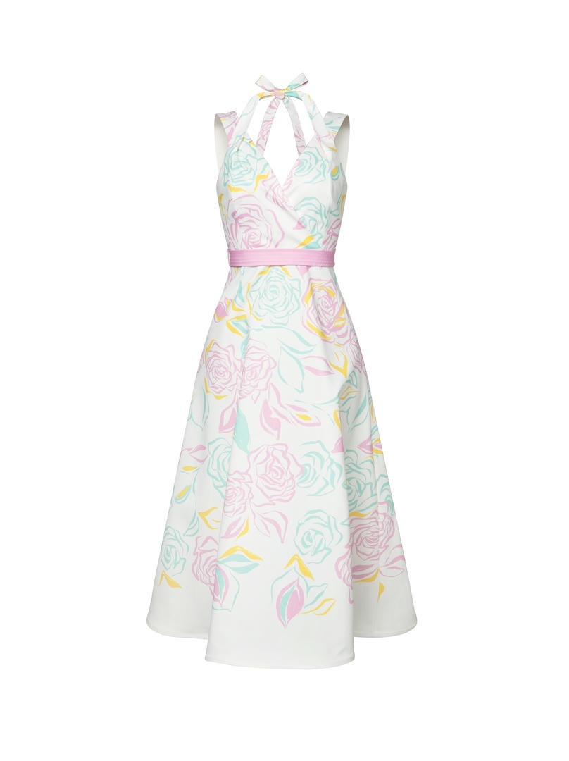 Printed crossover Dress