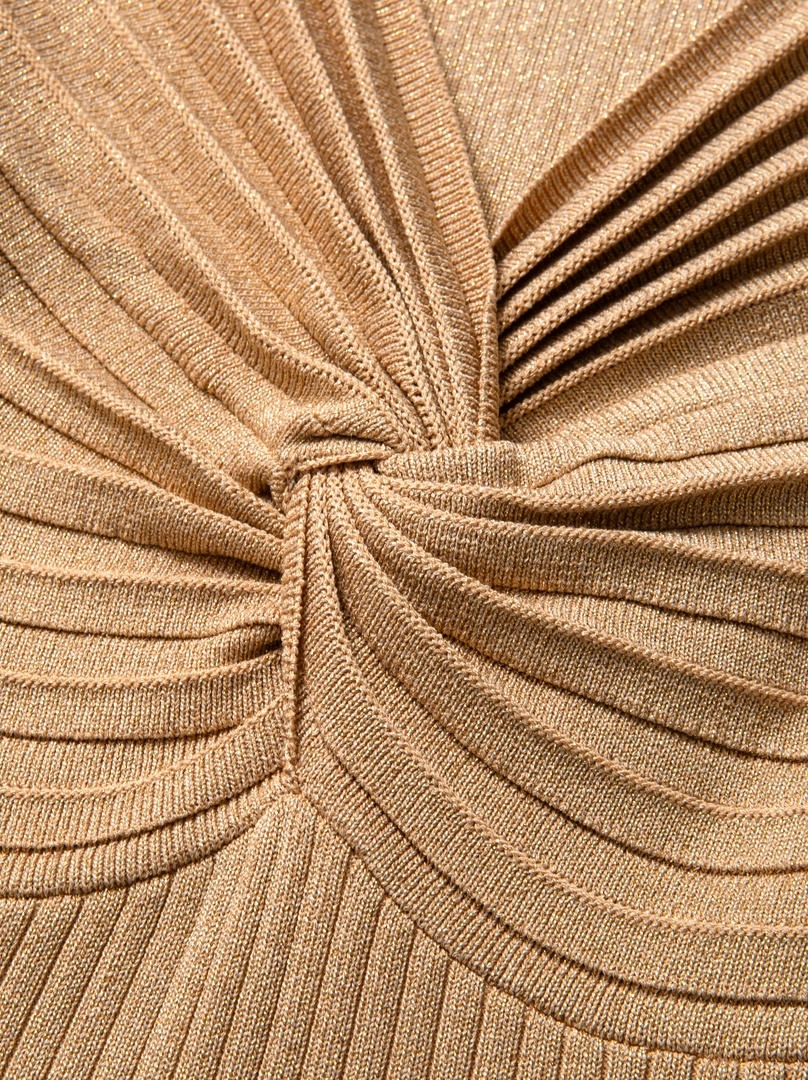 Gold Knit Dress