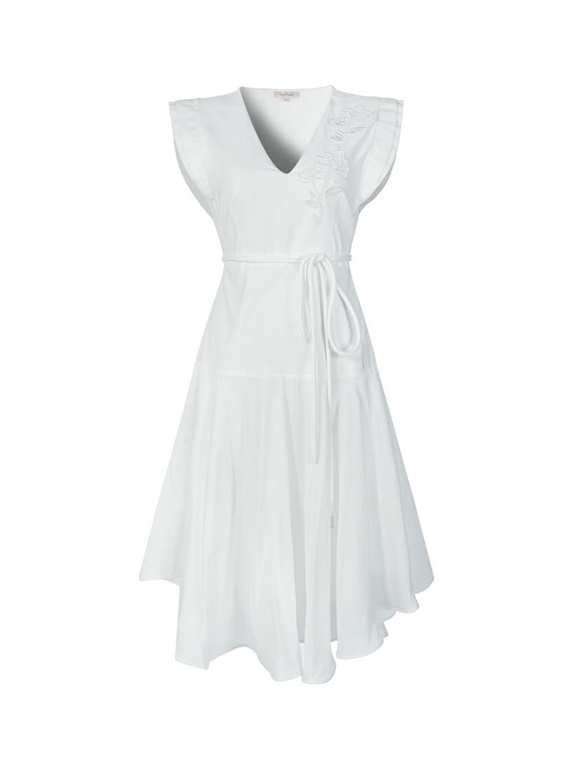Jacquard embroidered dress
