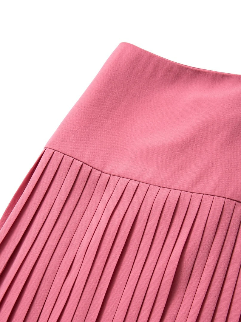 Pleated Maxi Skirt